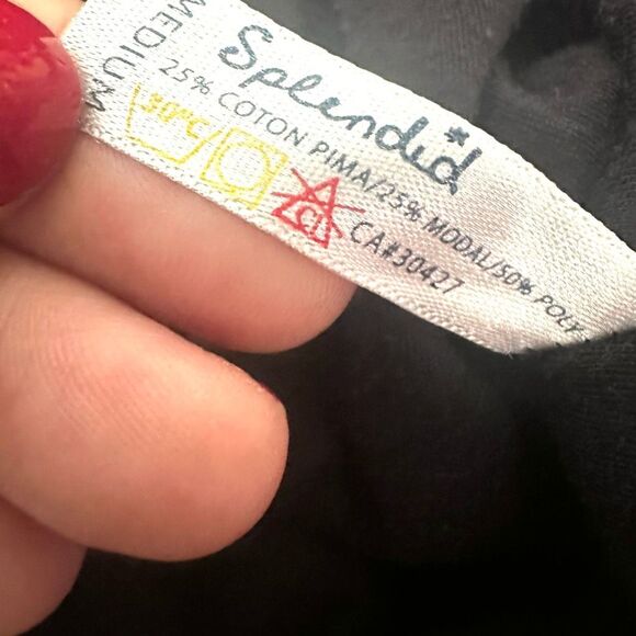 Splendid grey and black spaghetti strap blouson dress - Picture 7 of 9